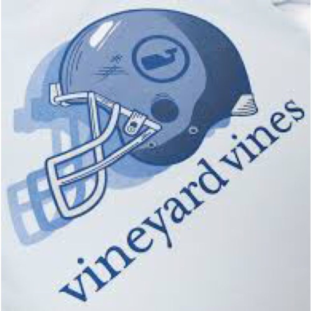 Vineyard Vines Boys' Football Helmet Fade Pocket Tee